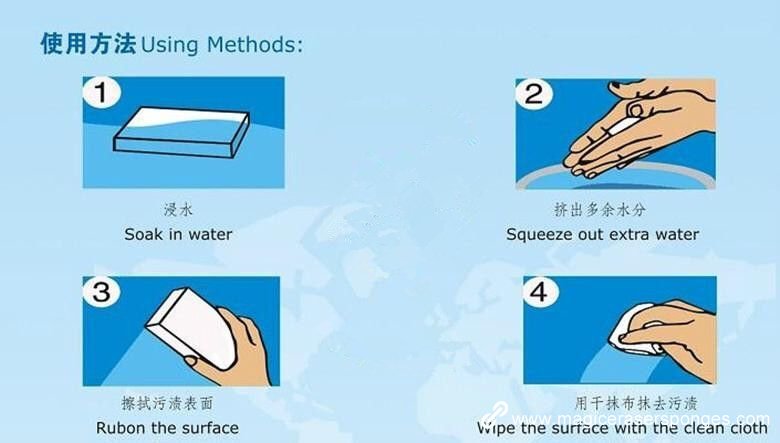 Maailman myydyimpien tuotteiden melamiini Magic Sponge Kiinassa