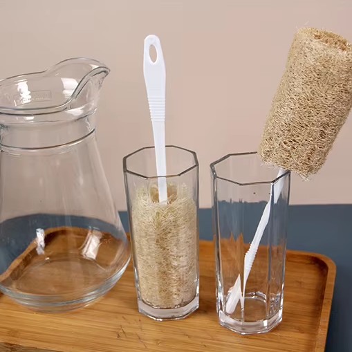 Kupiharja Luffa Sponge Keittiö Kylpysuihku